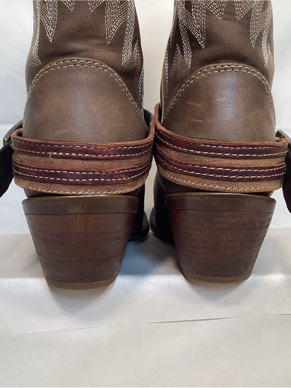 Durango Crush Women’s Flag Western Cowboy Boots Brown Khaki Size 8 - Picture 11 of 16